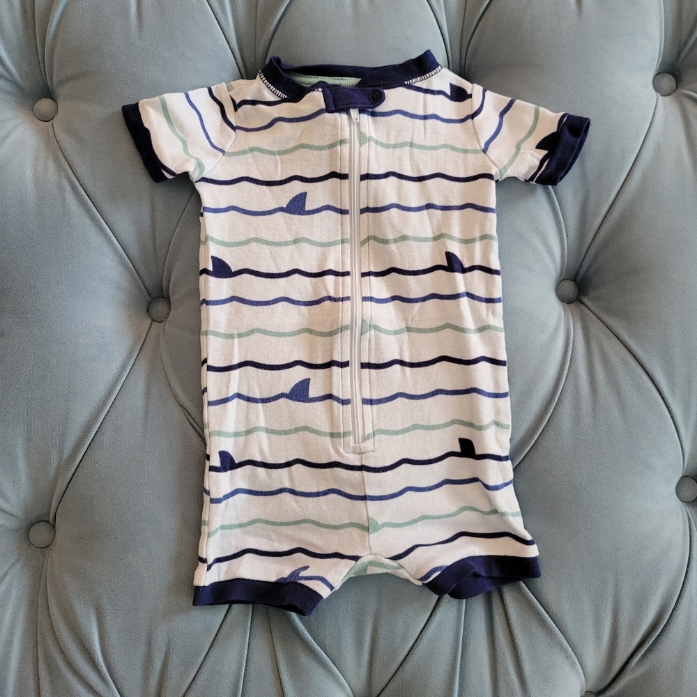Cat and Jack Shark in the waters short coverall